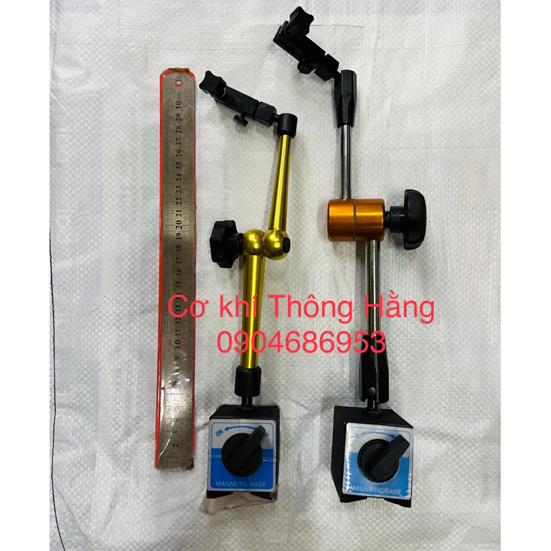 Chân đế từ có khớp xoay 360 độ, chuyên gá lắp đồng hồ dà, đồng hồ so. Hàng Đài Loan chất lượng cao