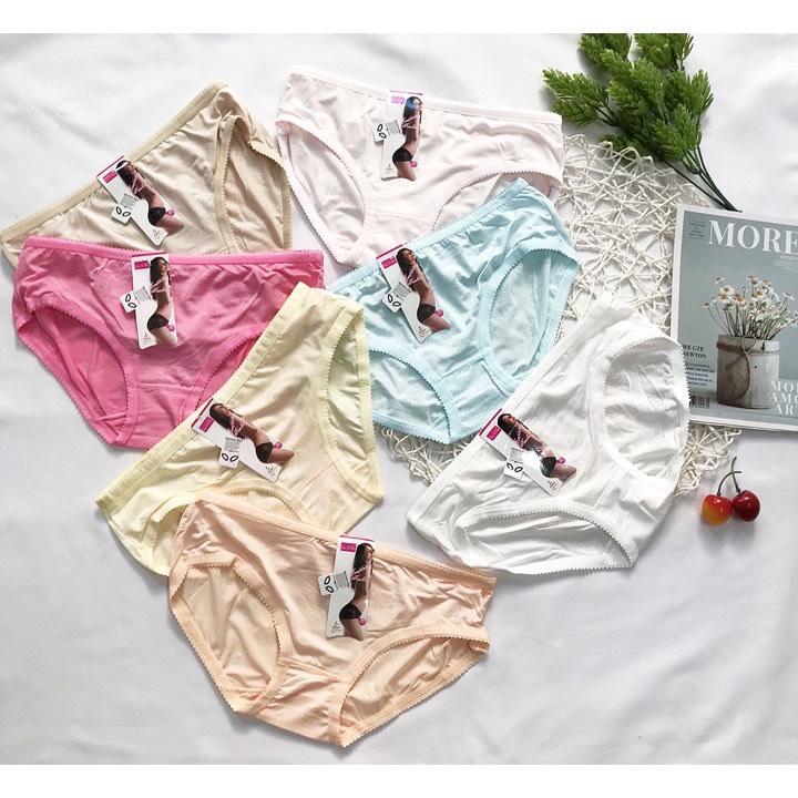 Bộ 10 quần lót nữ cotton gấm ,Quần lót nữ- Combo 10 Quần Lót thái 810 mềm mại,mịn màng,co giãn tốt
