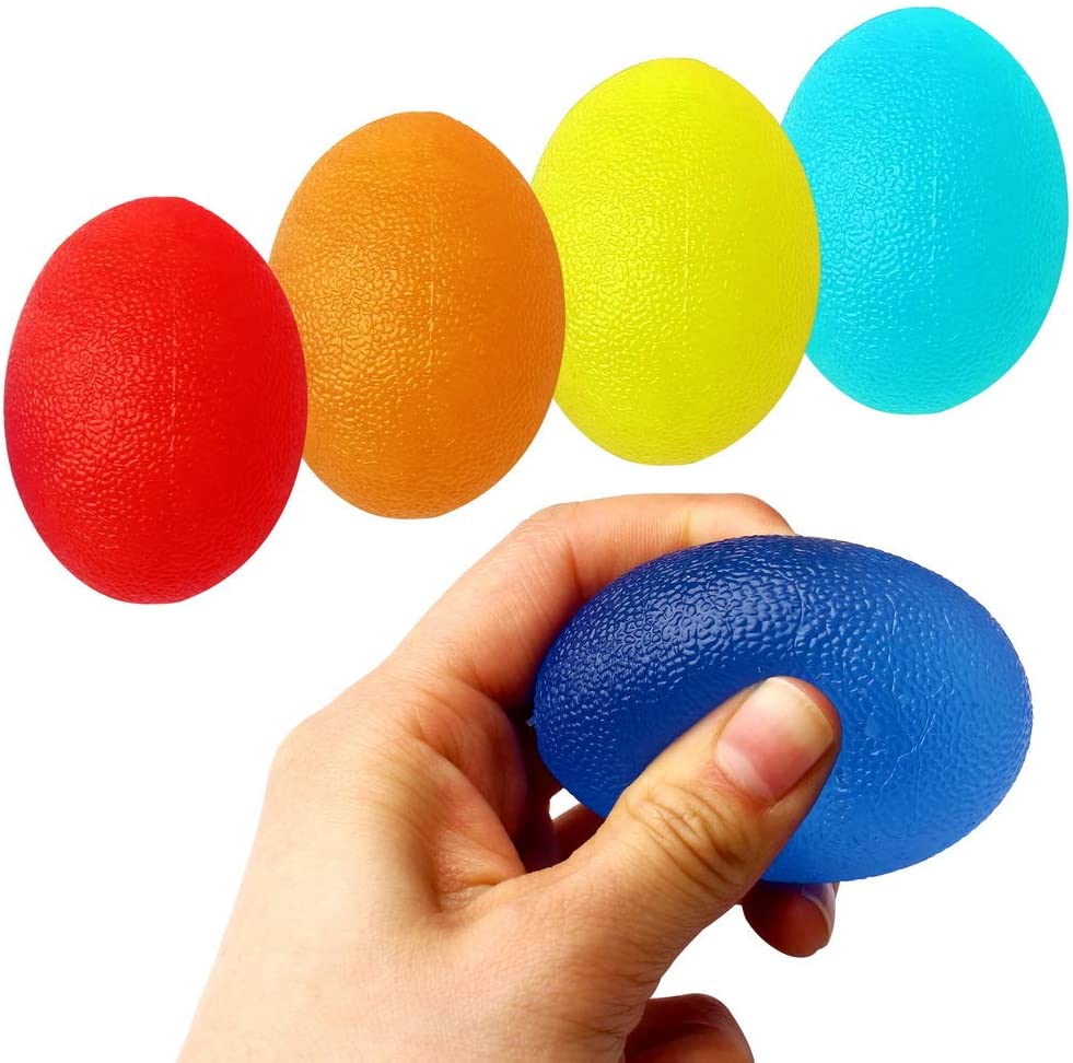 Squishy Stress Ball Egg Shaped / Hand Exerciser / Finger Resistance