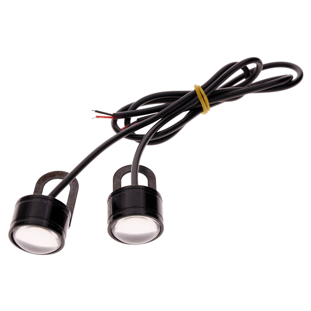 JaneDream 2Pcs LED Motorcycle Handlebar Spotlight Headlight Driving Light Fog Lamp White