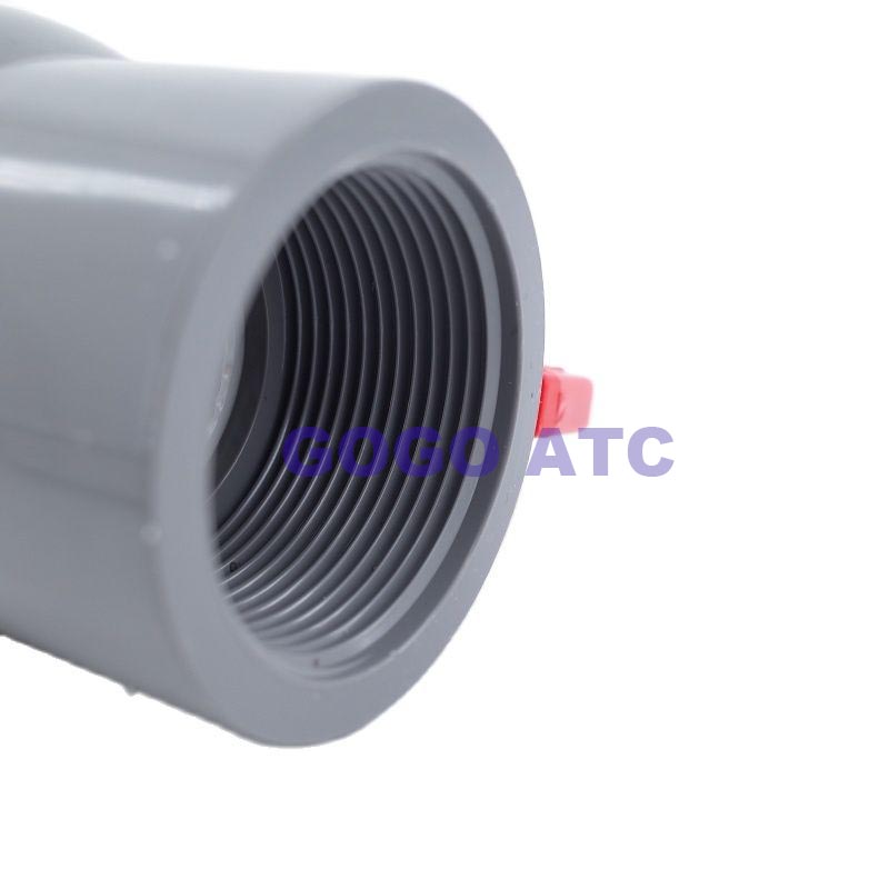 Upvc Straight Mouth Valve Pvc Inner Wire Valve Dn 15-65 Mm One-Piece Water Plastic Socket Anti-Aging. 