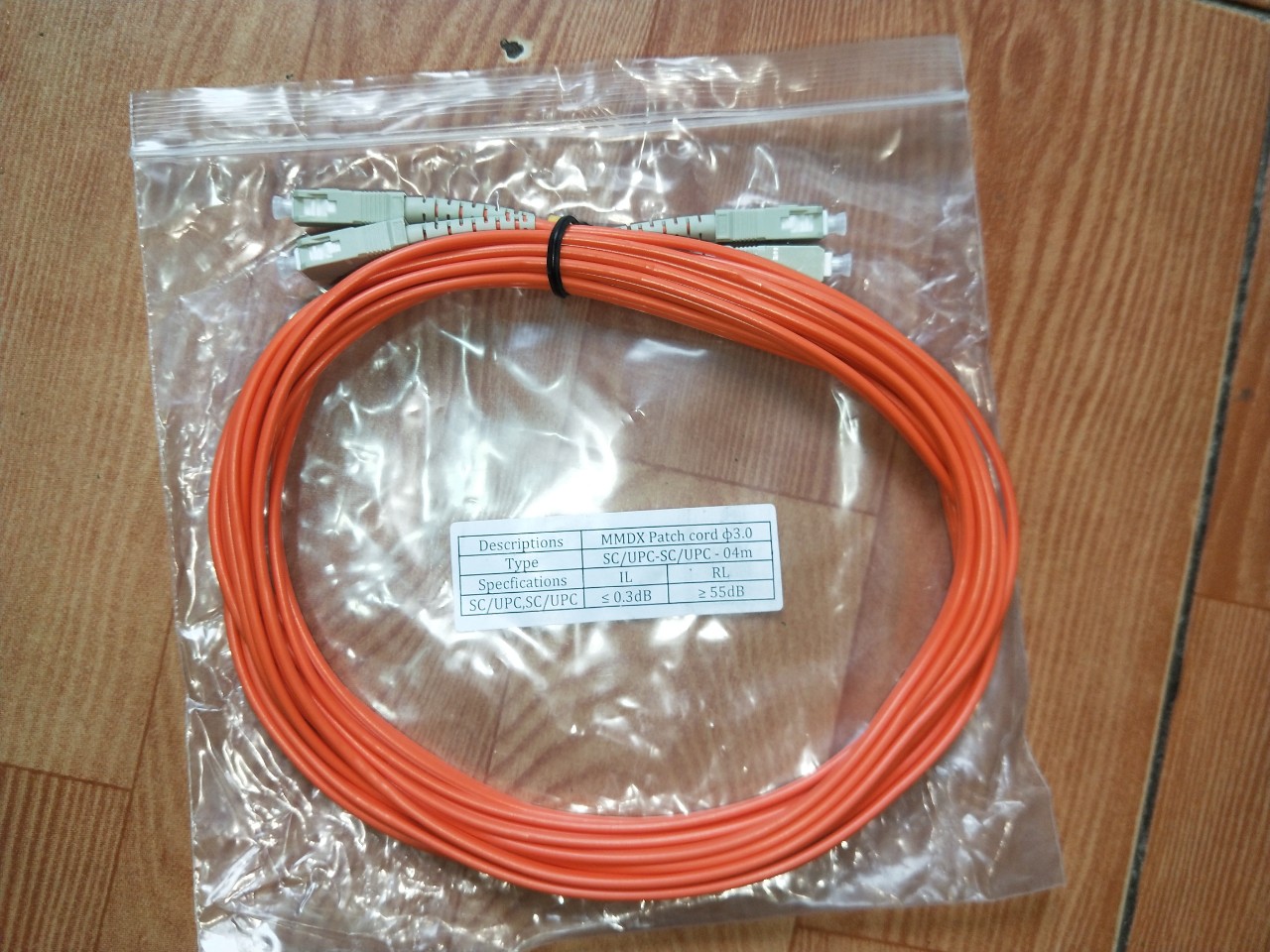 Dây nhảy quang Multimode OM2 chuẩn SC- SC dài 3m