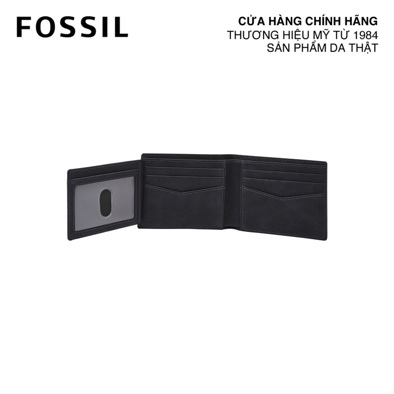 Ví da nam da thật Fossil Everett ML4397406 - màu đen