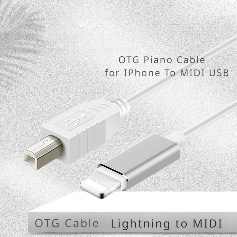 Printer Cable Usb 2.0 for IPhone To Musical Instrument Digital Piano USB Camera Audio for IPad USB B Adapter Male To Male MIDI OTG Cable