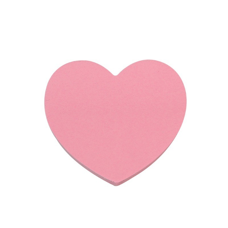 120Sheets/Book Love Heart Shaped Sticky Notes Colorful Tearable Self-adhesive Memo Pads Sticker Student Stationery Office Supplies