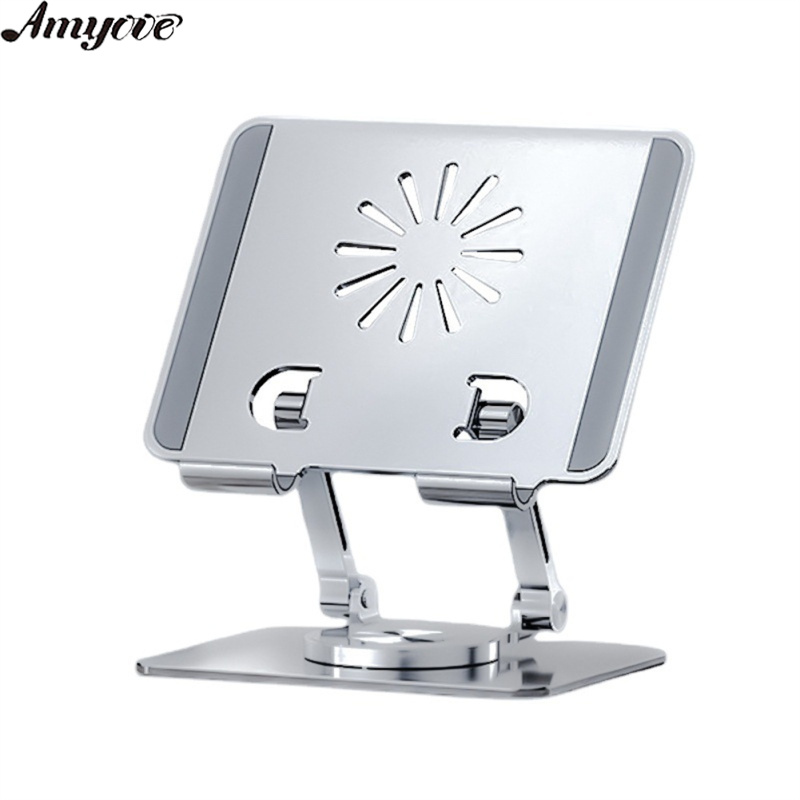 Desktop Tablet Mobile Phone Bracket 360-degree Rotating Multi-angle Height Adjustable Foldable Holder