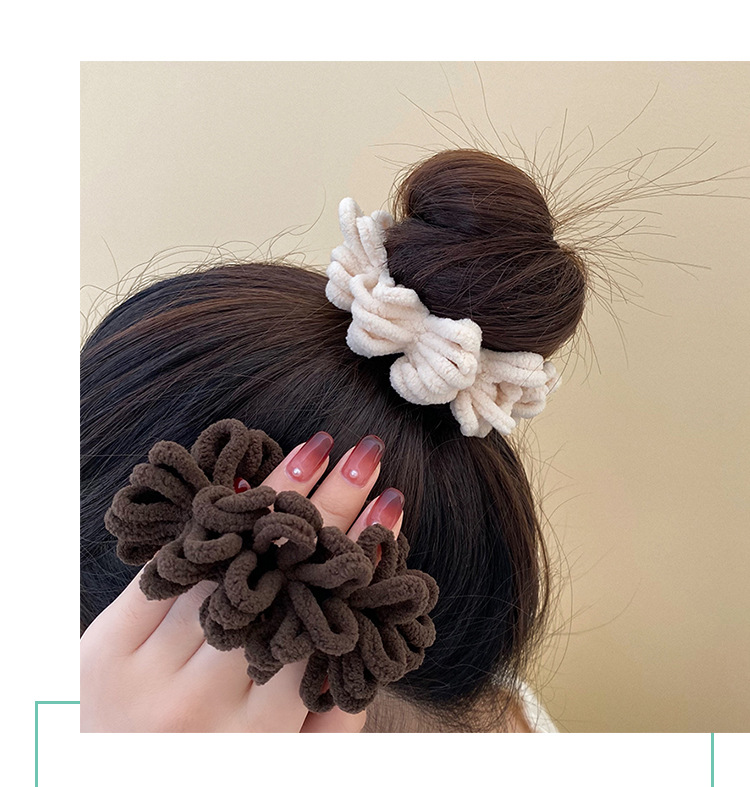 Dây buộc tóc scrunchies phong cách hàn quốc, dây chun cột tóc