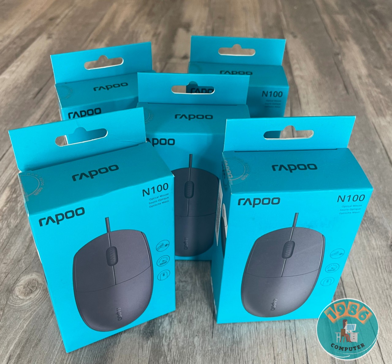 Chuột Có Dây Rapoo N100 Đen