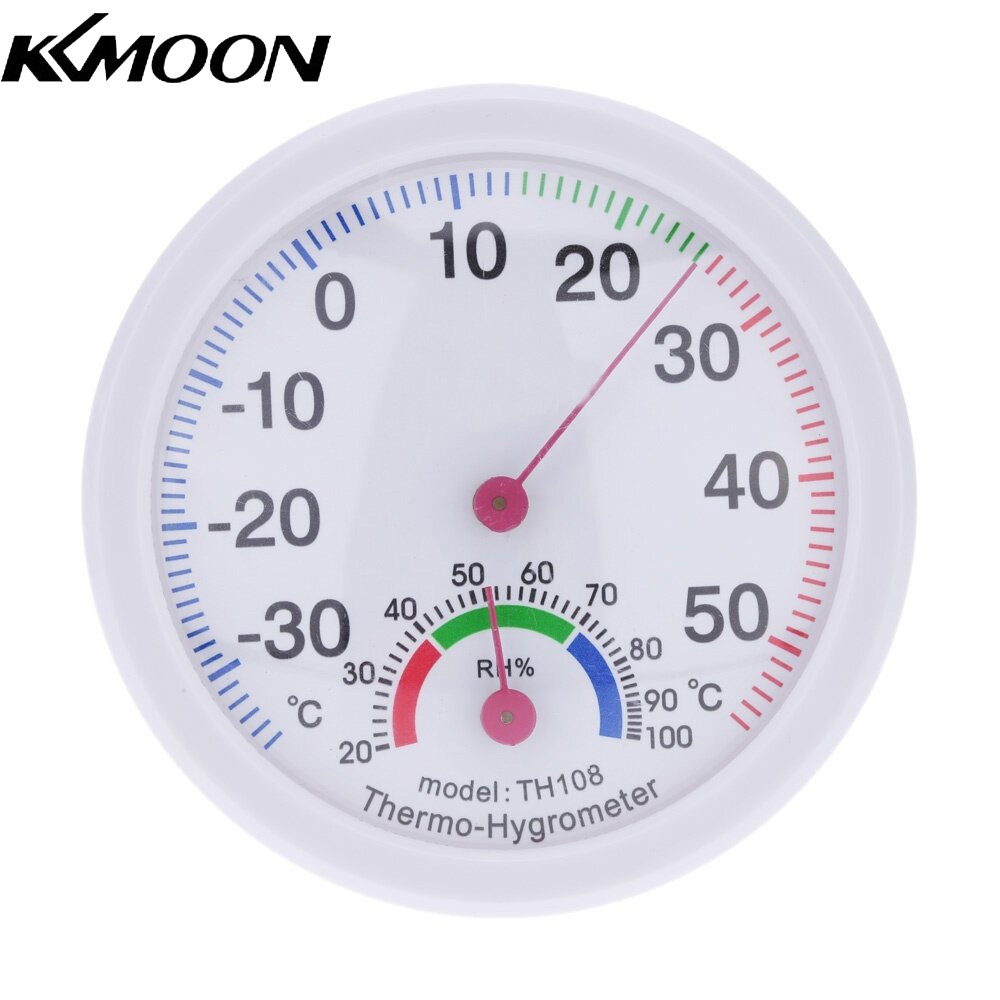 Kkmoon máy đo độ ẩm nhiệt độ tương tự nhỏ trong nhà 35 ~ 55 ° c, nhiệt kế máy đo độ ẩm