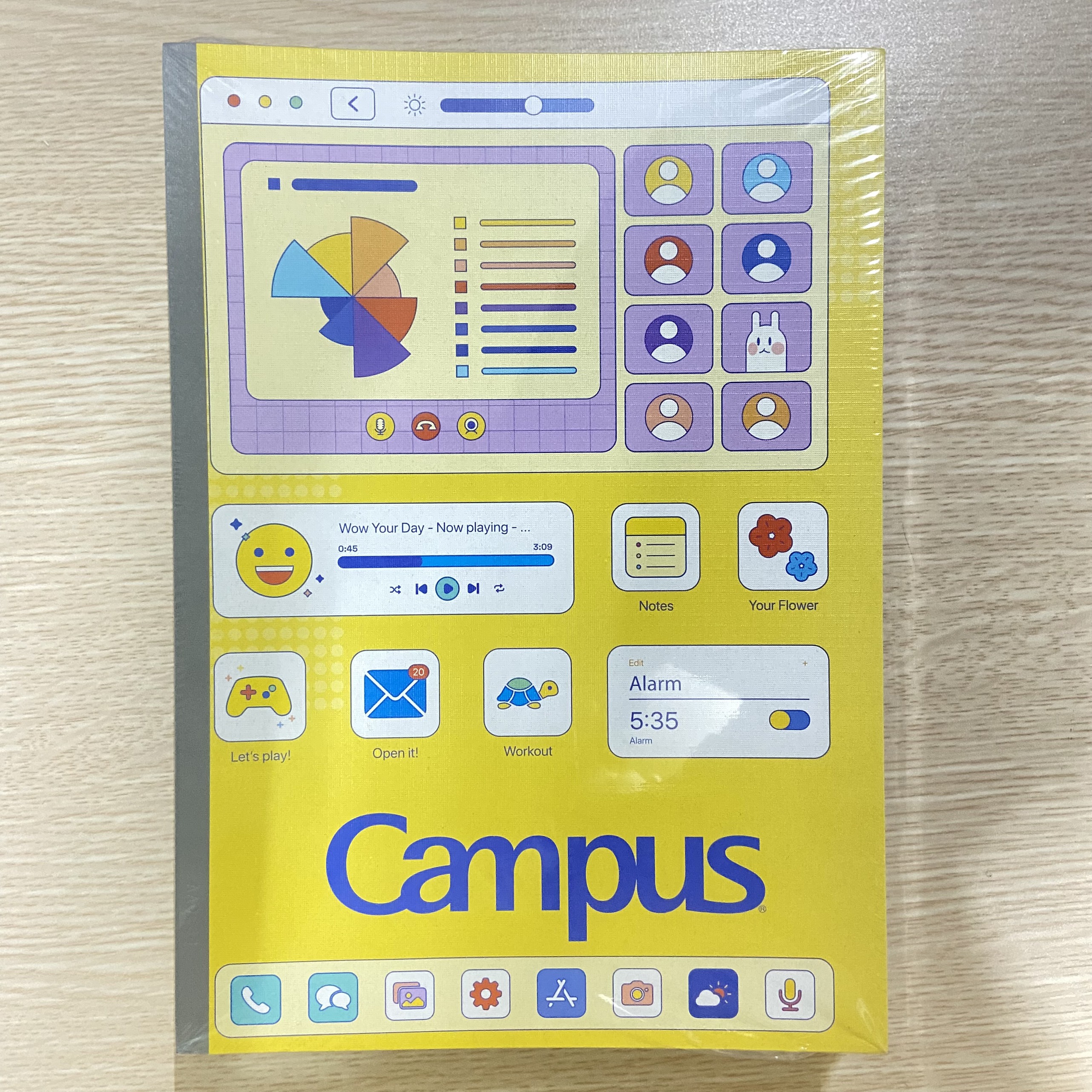 [MẪU MỚI 2022] Vở Campus PC OLD 80 trang kẻ ngang có chấm