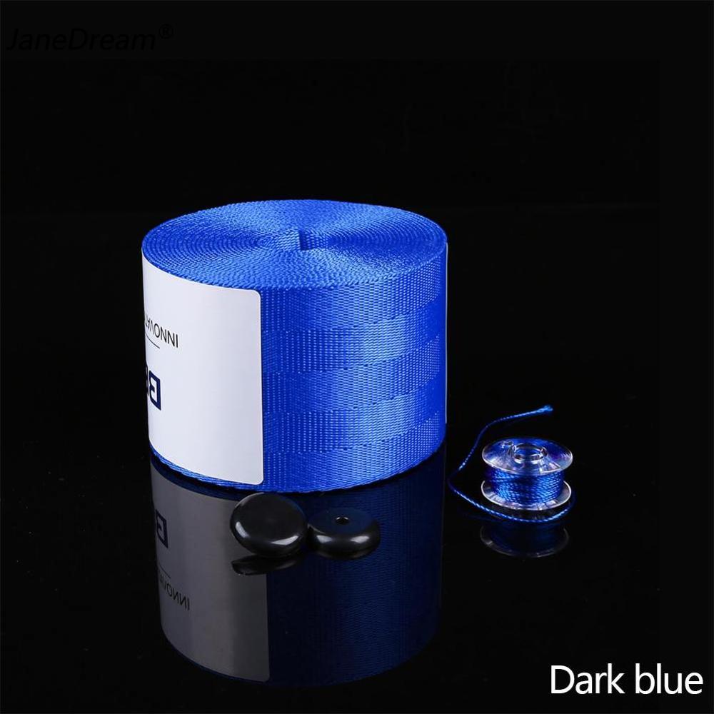 JaneDream 3.6M x 4.8cm Car Color Seat Belt Replacement Renewal Webbing Fabric Racing Safety Belts Straps Modification 4.8cm Width
