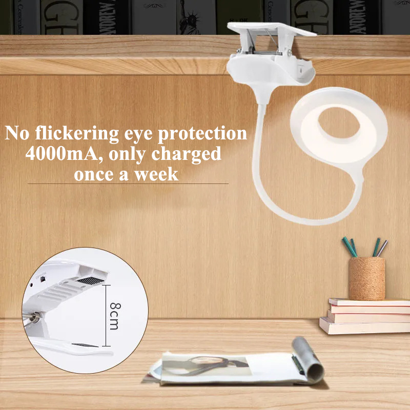 Table lamp Type-c can clip and upright eye protection study night light Student dormitory lamp bedroom study bedside lamp