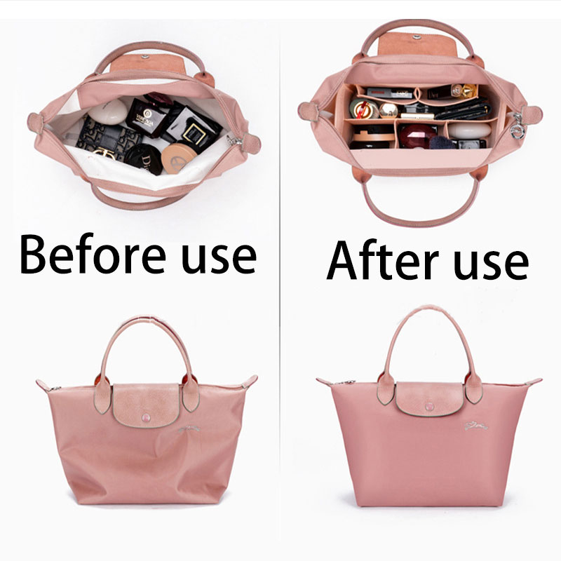 ELACCENT túi đựng đồ makeup túi đựng đồ trang điểm Túi đựng hộp cầu chì đựng mỹ phẩm hình bánh bao túi du lịch đa năng siêu nhẹ túi trong túi lót
