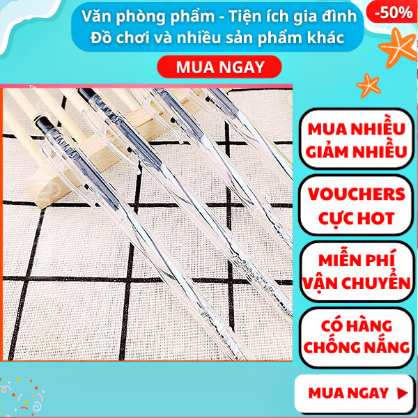 Combo 4 cây bút bi xanh / đỏ / đen ,bút giá rẻ,bút bi,bút bi cao cấp,bút mực, đồ dùng học tập, Aplusmart