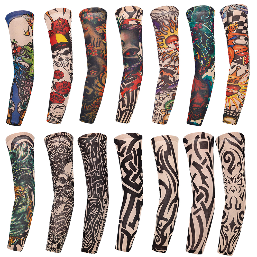 【SkinHorizon】Street Tattoo Arm Sleeves Sun UV Protection Arm Cover ...