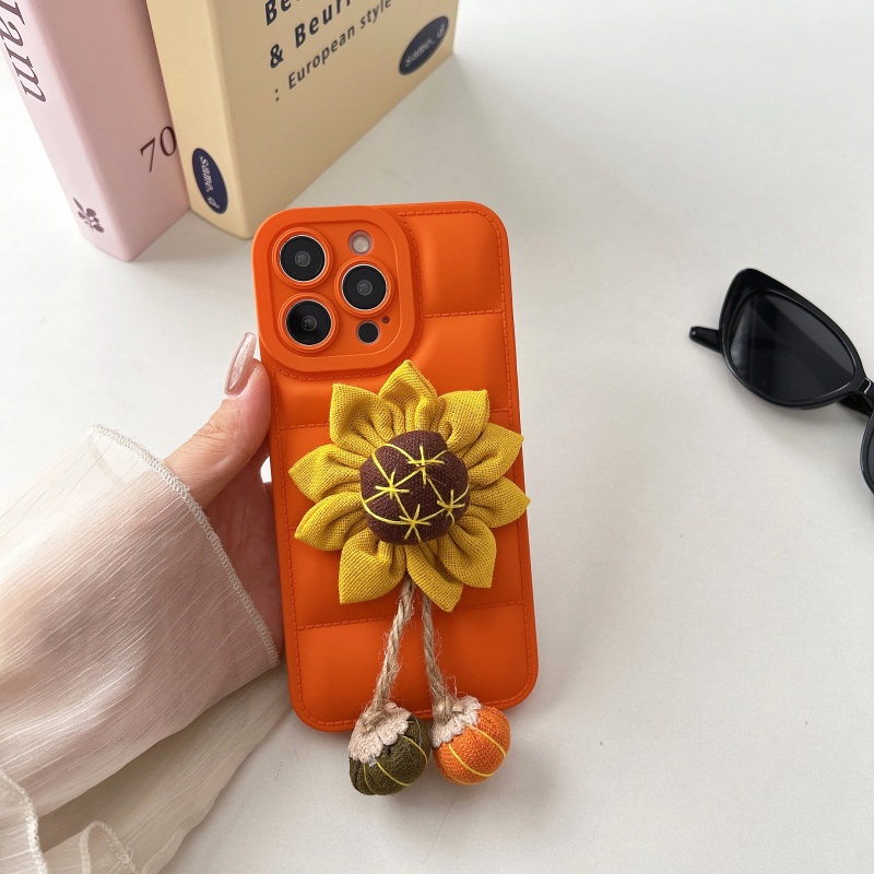 Olige%20Case%20For%20iPhone%207%208%2011%2012%2013%2014%2015%2016%20Pro%20Max%20X%20XR%20XS%20Max%207%208%2014%2015%2016%20Plus%2016E%20New%20autumn%20and%20winter%20down%20jacket%20with%203D%20sunflower%20phone%20case%20Phone%20Case%20Back%20Cover%20-%20Image%205