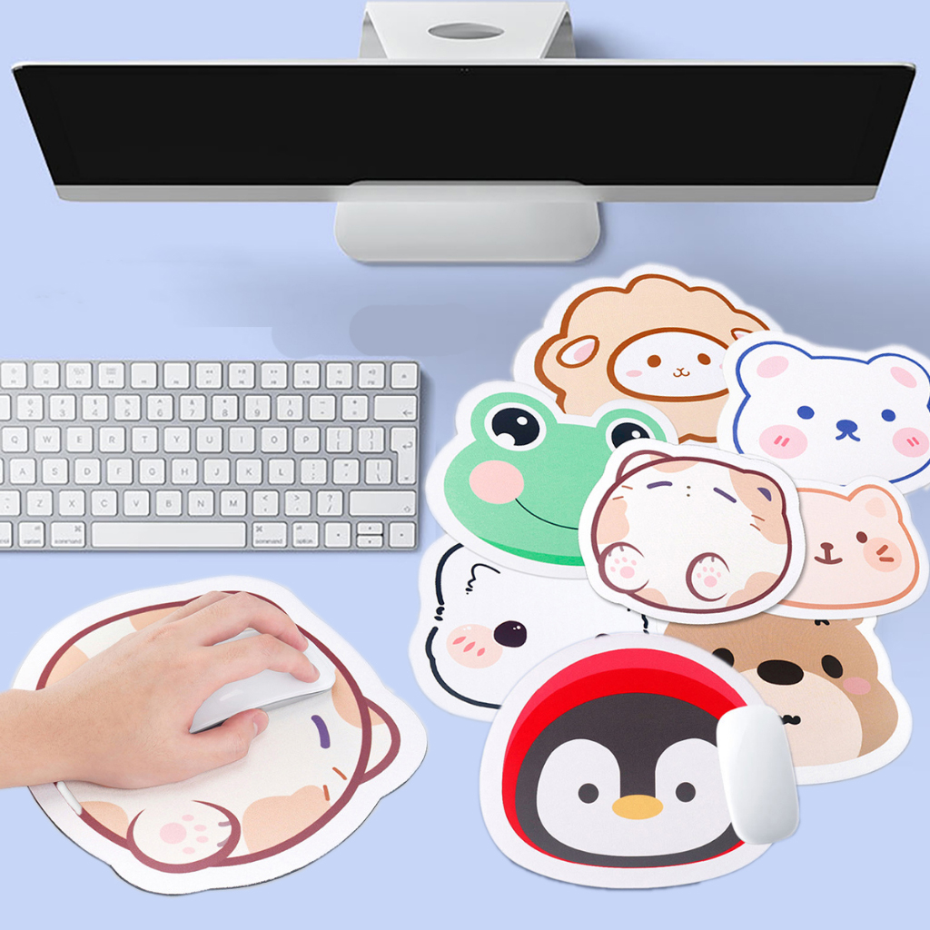 Mouse pad cartoon cute animal rubber material (beautiful sharp cute non-slip sole, cheap mouse pad)