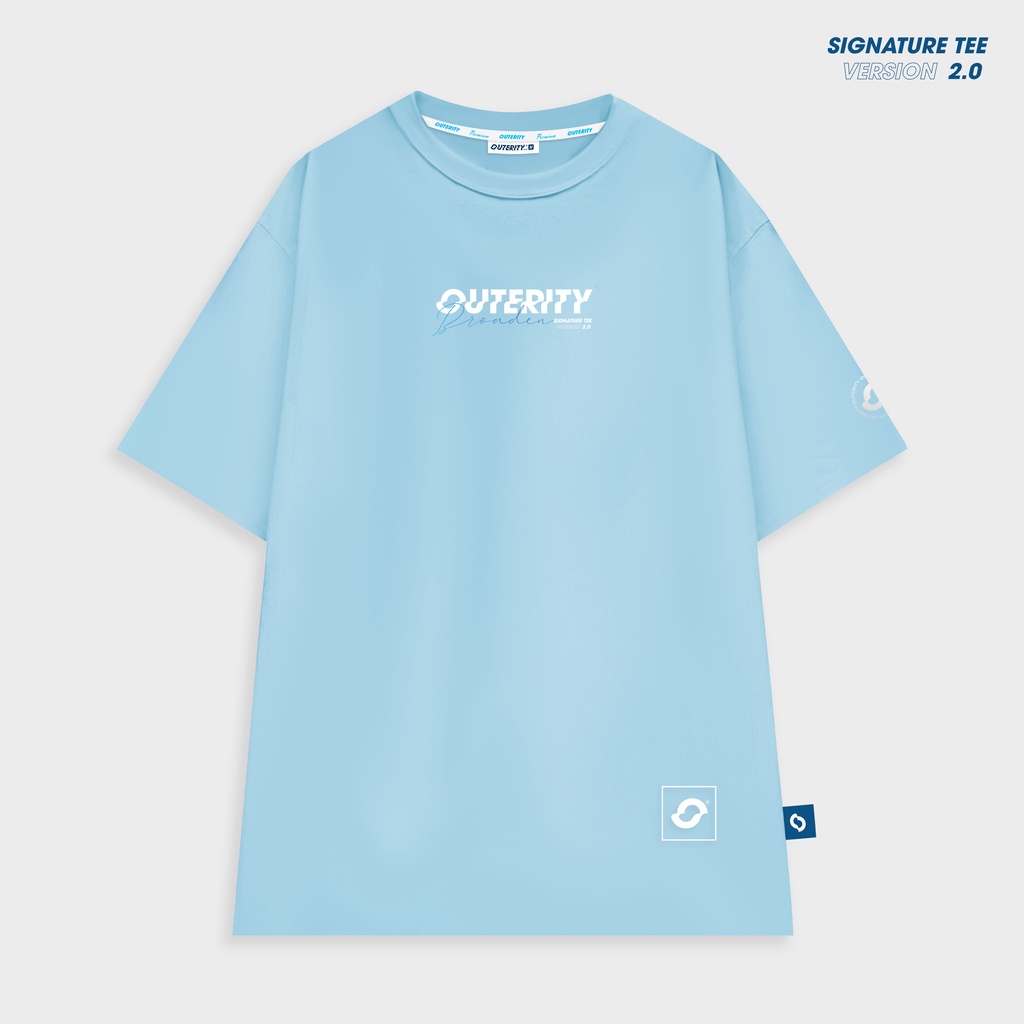 Áo thun Outerity Signature Sky Blue ver2.0 - ORP136