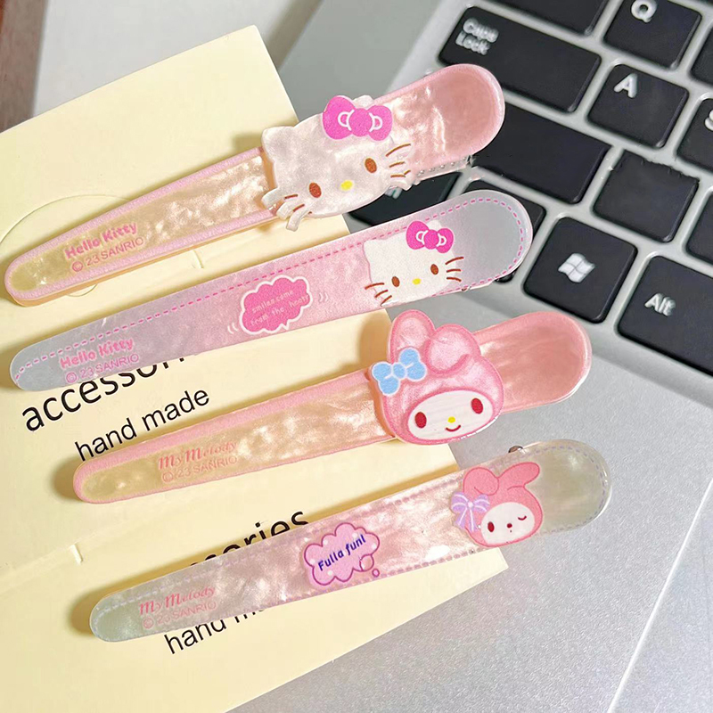 2PCS%20Sanrio%20Anime%20Kuromi%20Hair%20Clip%20My%20Melody%20Cute%20Cartoon%20Pochacco%20Pompompurin%20Fashion%20Cinnamoroll%20Kawaii%20Acrylic%20Duckbill%20Clips%20-%20Image%203