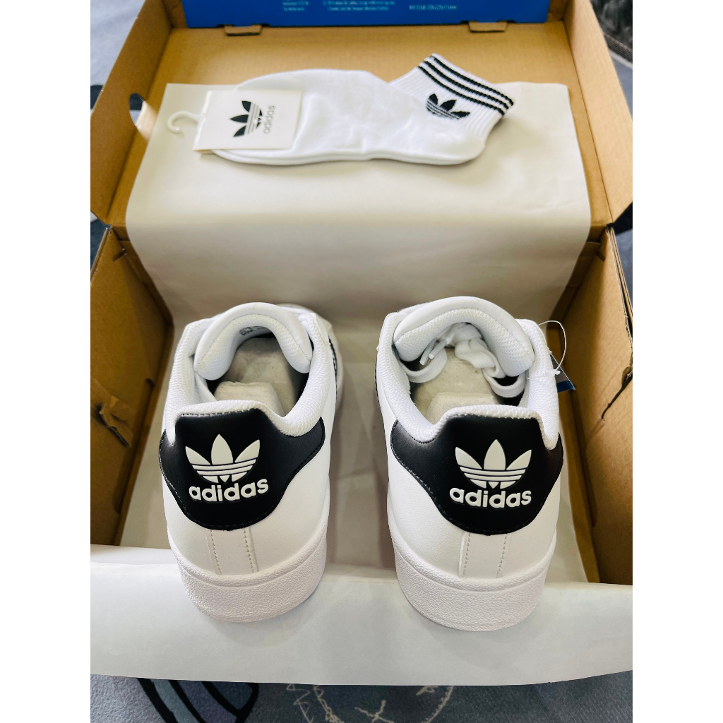 Giày Super Star White Black (Trắng/Đen) Cao Cấp