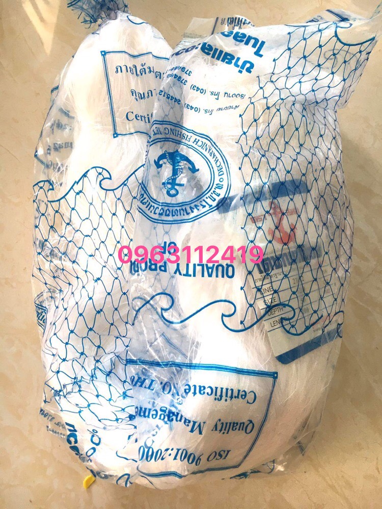 Ruột lưới đánh cá sợi dù Thái Lan ( cao 50m dài 100m mắt 12 cm)