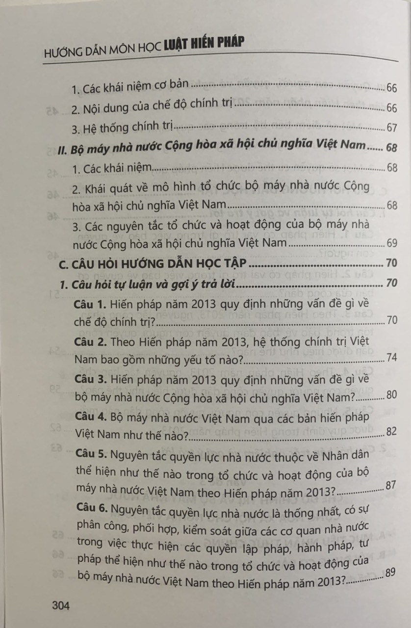 Hướng Dẫn Môn Học Luật Hiến Pháp