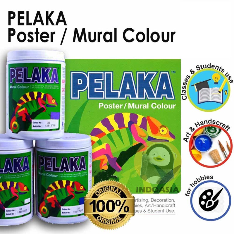 PELAKA MURAL / POSTER COLOR 1KG - NORMAL COLOR | Lazada