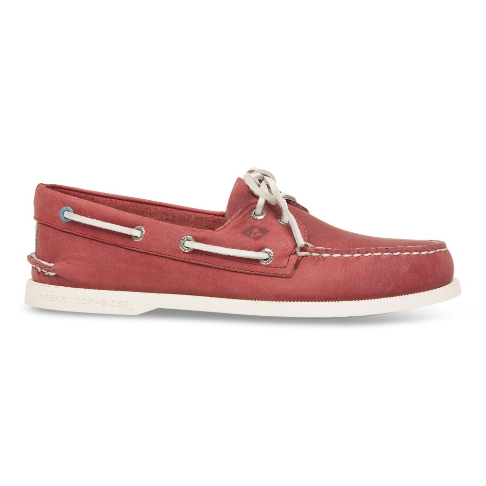Sperry Men's 2-Eye Leather Boat Shoe Red | Lazada Singapore