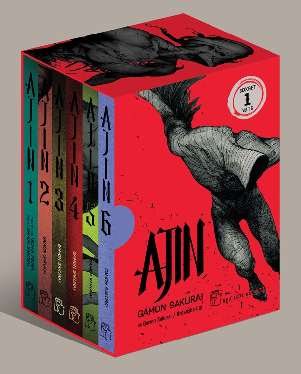 Truyện tranh nxb trẻ - boxset ajin 01 - tặng kèm bookmark - sakurai gamon