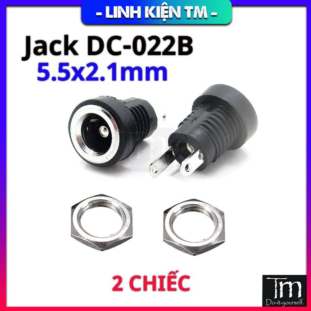 2 chiếc jack nguồn dc-022b 5.5*2.1mm