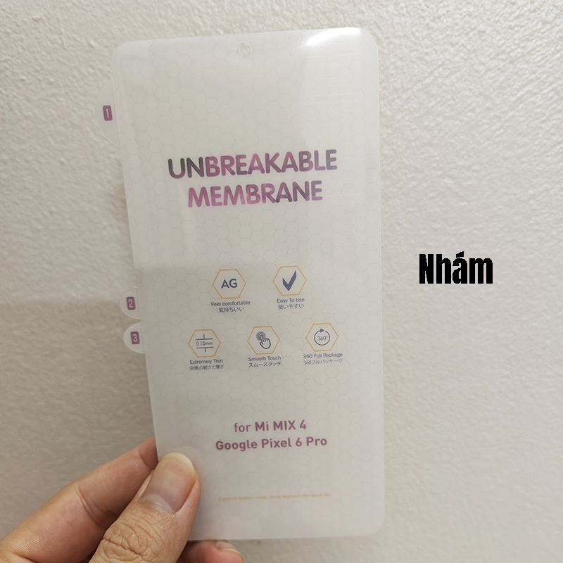 Dán dẻo PPF chống xước màn hình Pixel 6 Pro, Pixel 7 Pro (full màn hình, tặng giấy lau)