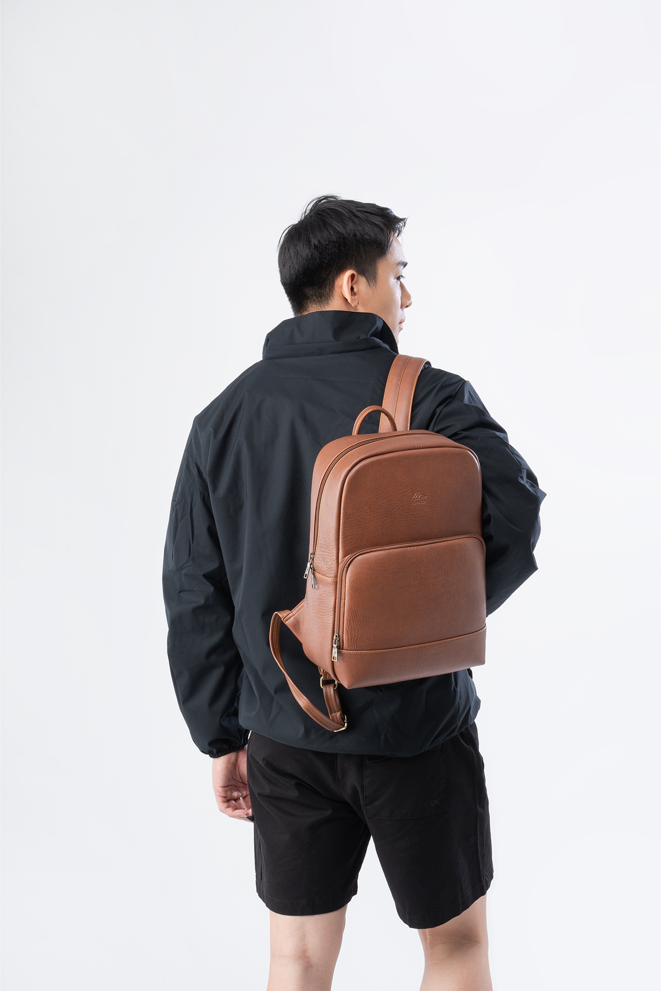 Lata Backpack (Large-Sized Men's Office Fashion - Leather Backpack Bal63)