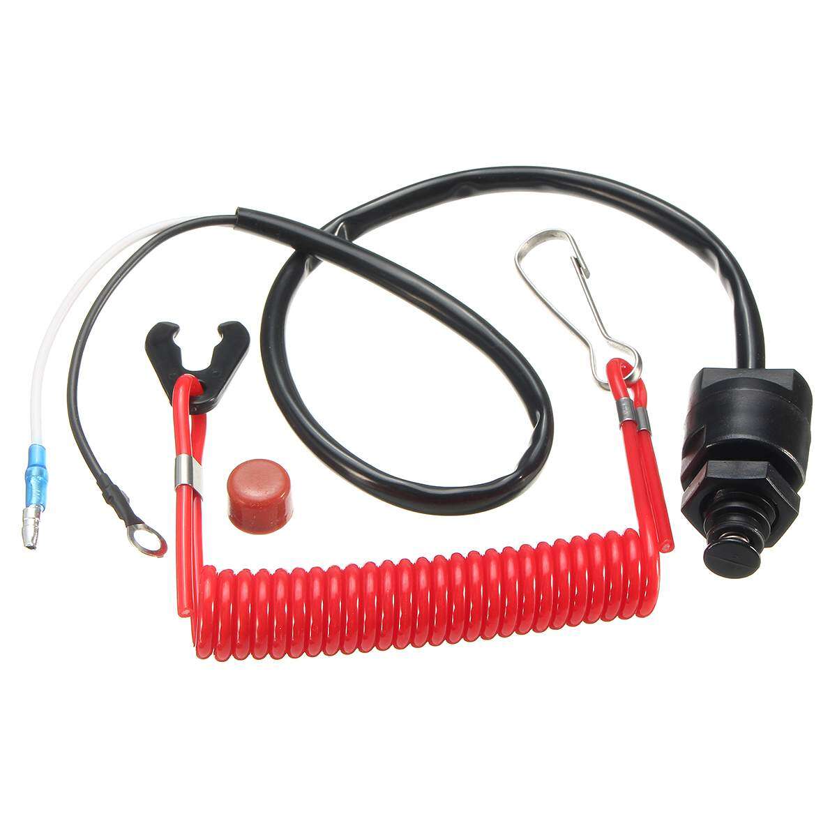 Outboard stop Kill Switch Cut off Switches Boat Kill Stop Switch & Safety Tether Lanyard Plastic Motor for Yamaha /Tohatsu