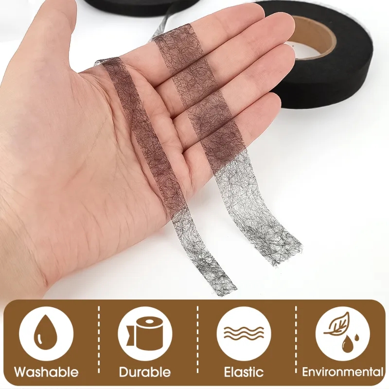 60M Double Sided Interlining Fabric Adhesive Fabric DIY Sewing Fabric Garment Bonded Cloth Interlining Cloth Sewing Accessories