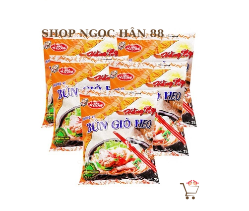 Combo 5 gói bún giò heo hằng nga acecook 75g/gói