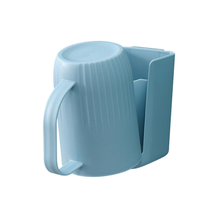 Toothbrush Shelf Tooth Cup Rack Wall-mounted Self-adhesive Drainage Rack Storage Rack Bathroom Accessories Rack Storage Supplies