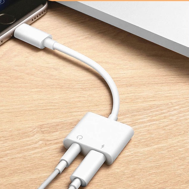 Jack Cáp Chuyển Đổi Tai Nghe Sang 3.5mm và Lightning (2 in 1, )