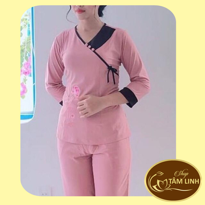 Đồ Lam Đi Chùa _Mẫu Tim Nơ