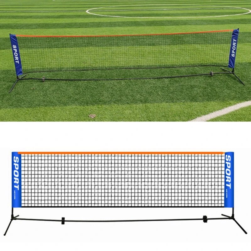 Portable Foldable Badminton Net Bracket Folding Adjustable Simple Training Net For 3M/4M/5M/6M Tennis Outdoor Indoor Net