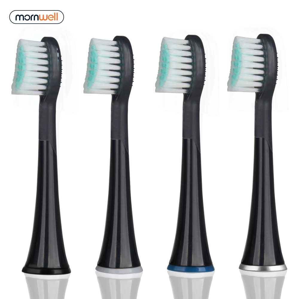 %E3%80%90EleganceWorld%E3%80%91Mornwell%204pcs%20Black%20Rubberied%20Replacement%20Toothbrush%20Heads%20with%20Caps%20for%20Mornwell%20D01B%20Electric%20Toothbrush%20-%20Image%202