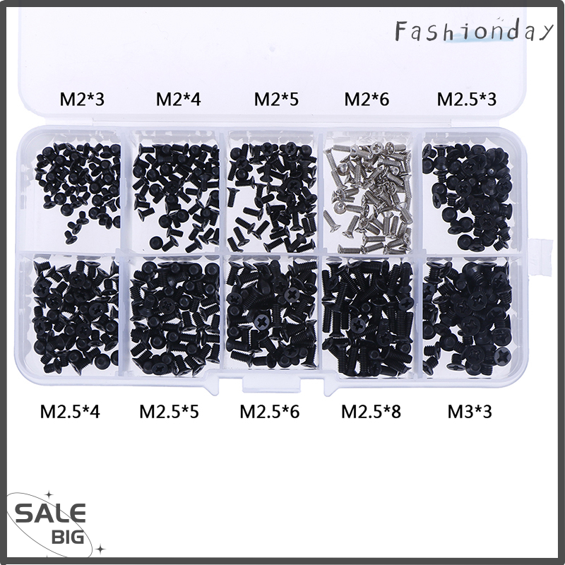 FD Legend Flash Sale 500pcs laptop computer screws set universal screw m2 m2.3 m3