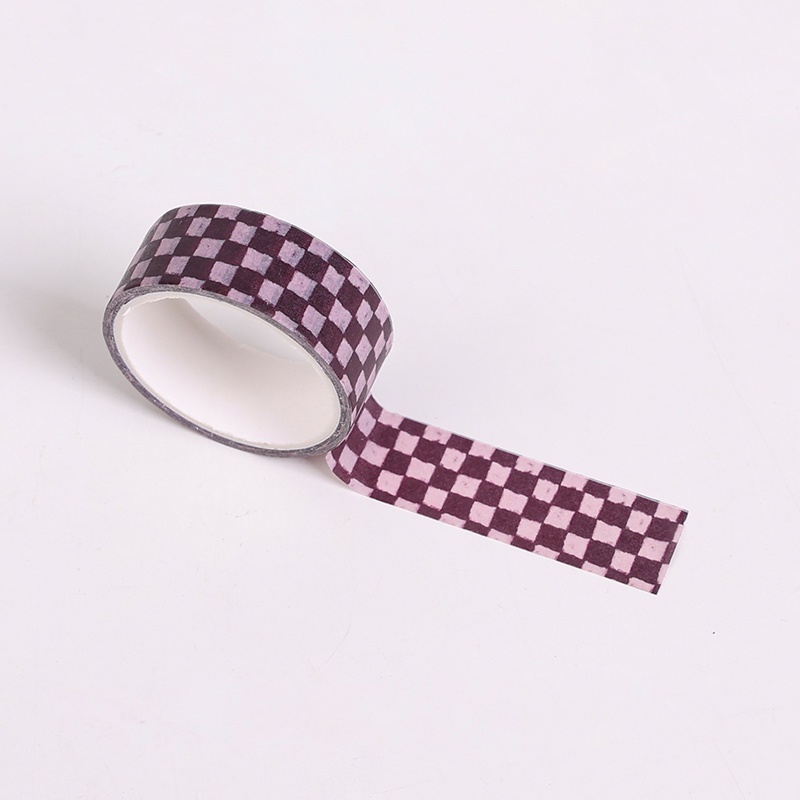 3 Meters Classic Checkerboard Series Tape Stickers Student Stationery Deco DIY Washi Masking Tape