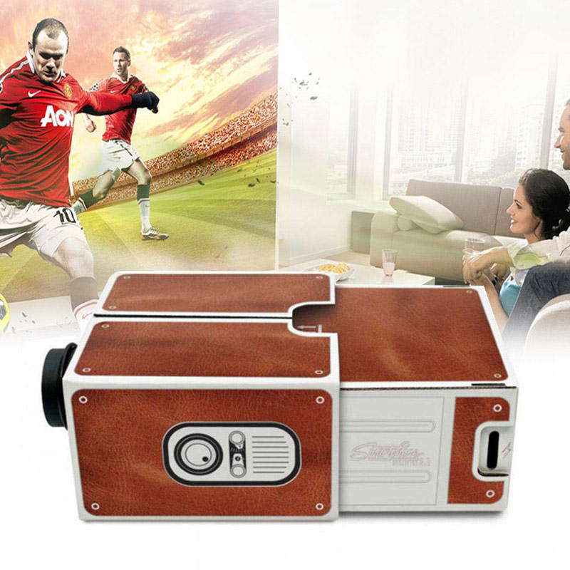XIAOMIMIJIA diy smartphone projector 2.0 second generation power-free installation small projector