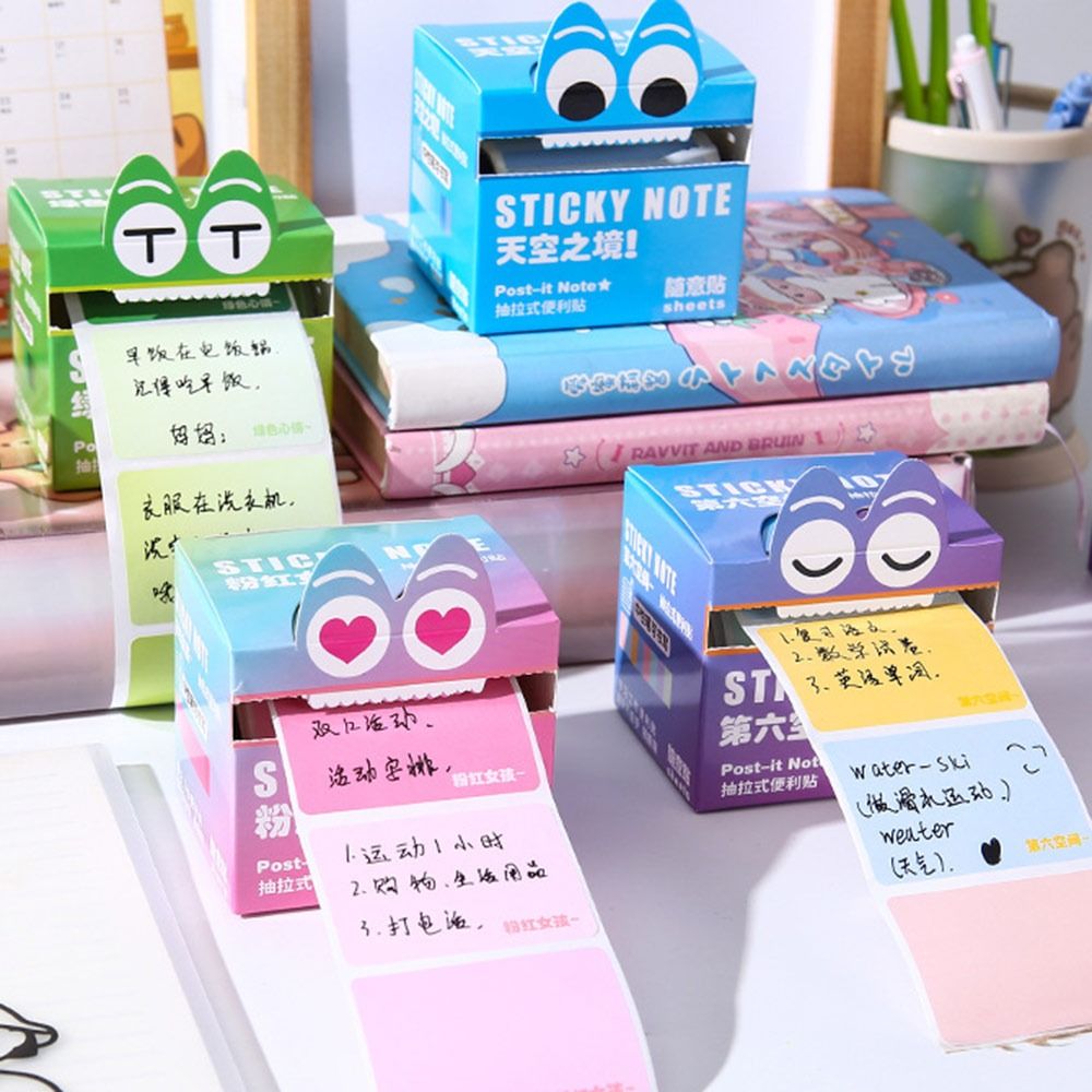 Cute Cartoon Memo Pad Paper Dopamine Pull Out Design Planner Schedule ...