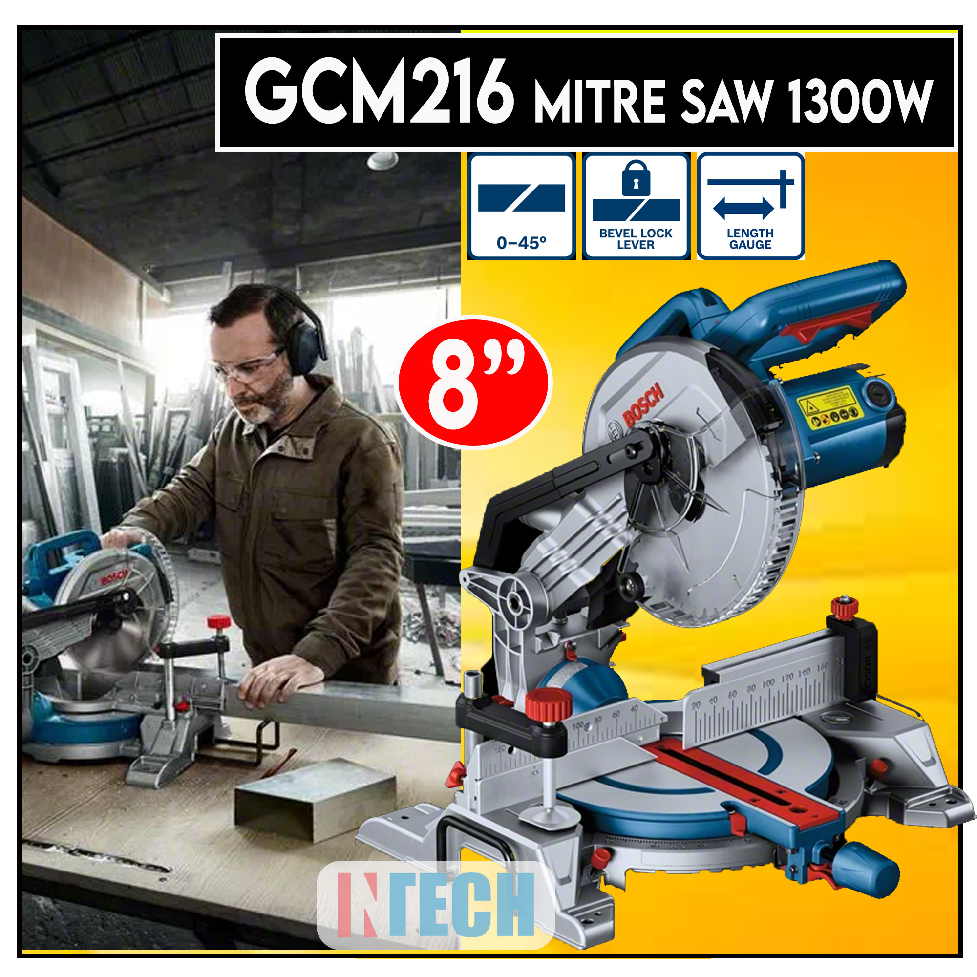 BOSCH GCM216 216MM / 8" PROFESSIONAL MITRE SAW Lazada