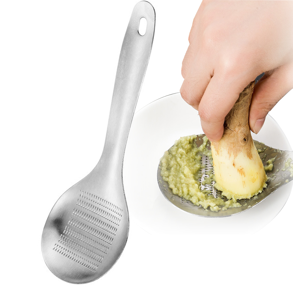 Stainless Steel Garlic Ginger Fruits Root Vegetable Grater Grinder