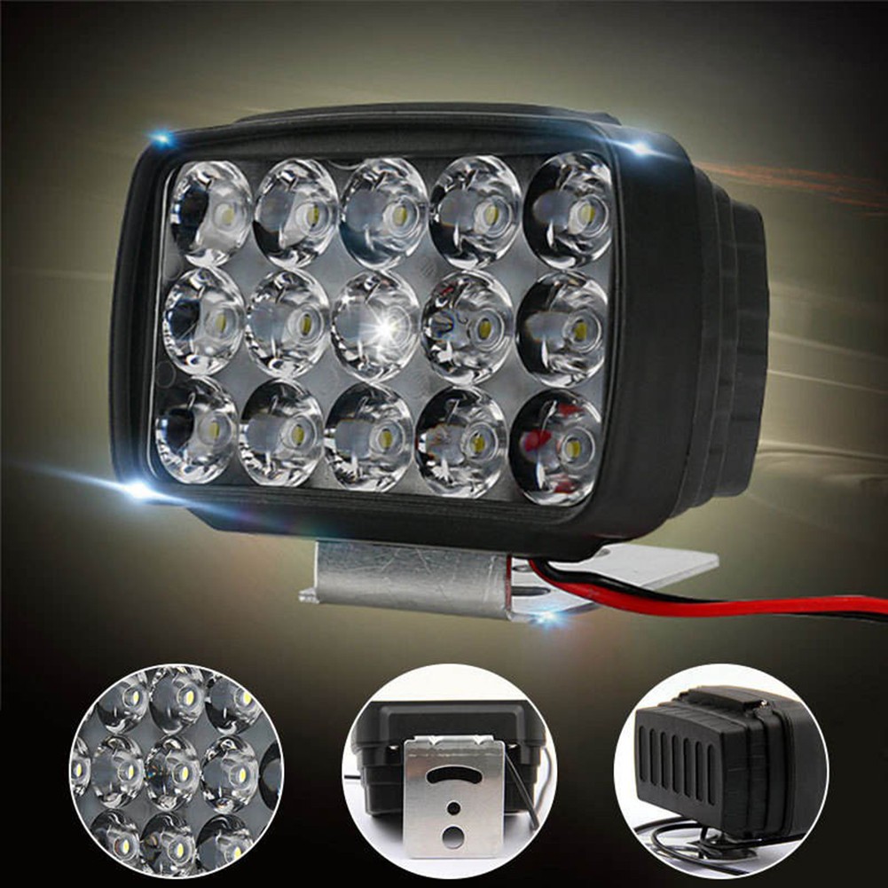 White motorcycle led 80w all fog new package 15led spot 2000lm spotlight