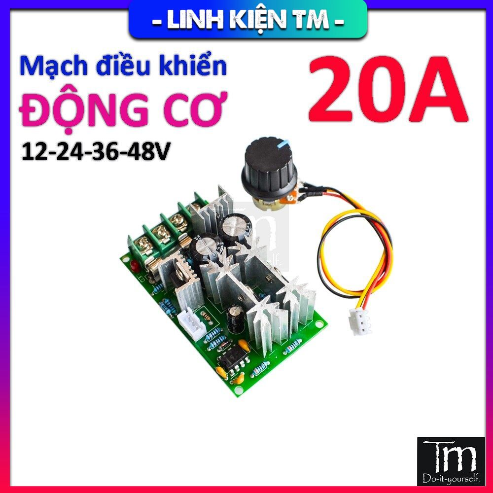 Mạch Điều Tốc Độ Động Cơ 20A 10 - 60V