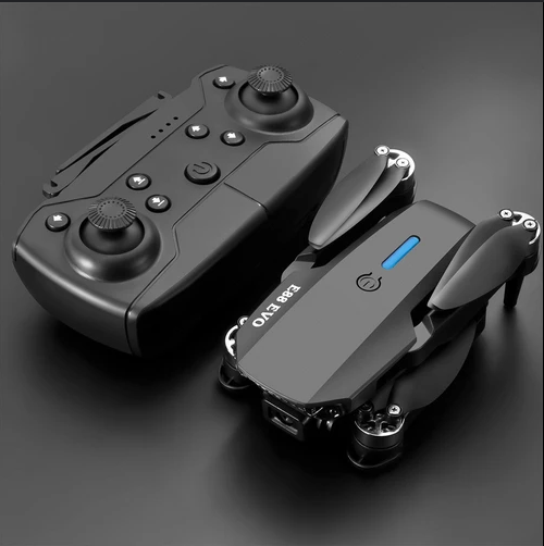 FLH- Mini 2 Drone, Duel Camera , Duel Battery Brashless Intelligent Following UAV Dron Headless Mode Optical Flow Hover Professional FPV RC Drones E88.