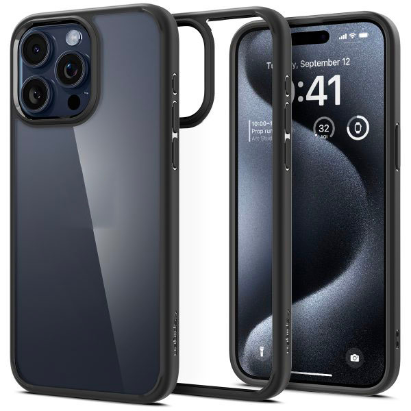Spigen ultra hybrid crystal for iphone 15 pro/ 15 pro max
